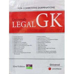 Universal's Legal GK for Competitive Examinations 2023 by Manish Arora | General Knowledge on Law | LexisNexis